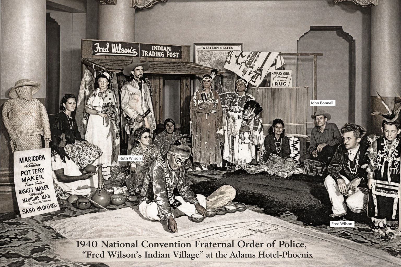 1940 police convention with Native American theme.